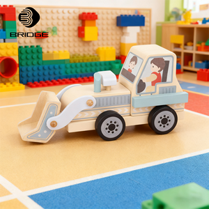 Divertenti Giocattoli del Traffico: Kit di Camion in Legno Personalizzati con Cartoni Animati, Giocattoli a Retrocarica per Bambini, <span class=keywords><strong>Modellini</strong></span> di Auto da Ingegnere in <span class=keywords><strong>Scala</strong></span> <span class=keywords><strong>1</strong></span>:1500 - Product Image 5