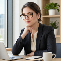 Monture de lunettes œil-de-chat en acétate, vente directe usine, 8 couleurs disponibles, grandes lunettes optiques carrées, vente en gros