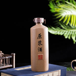Hot Selling Aangepaste 500Ml Grof Aardewerk Lege Wijnfles Vintage Keramische Liquor Jar <span class=keywords><strong>Sake</strong></span> Fles Groothandel Lage Prijs - Product Image 4