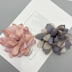 Handmade Camellia Hair Accessory Cloth Flower <b>Decor</b> For Clothing <b>Shoes</b> Bags Casual Style - Product Image 4