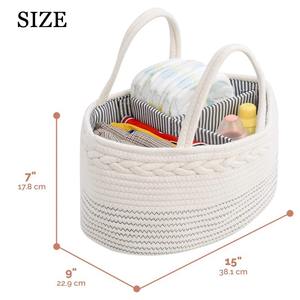 Bolsos de <span class=keywords><strong>Maternidad</strong></span> Multifuncionales Portátiles de Diseño Dividido <span class=keywords><strong>Cesta</strong></span> de Almacenamiento Materno-Infantil Impermeable para Biberones y Pañales Estilo Bohemio - Product Image 6