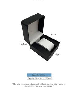 Caja de Reloj de Cuero PU de Lujo con Logotipo Personalizado - Opciones Multicolor, Textura de Grano de Lichi, Diseño de Marco Sólido para Almacenamiento de Relojes - Product Image 6