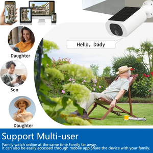 Cámaras de Seguridad Solares para Exteriores, Inalámbricas, con Batería, 4MP, Wifi, para Vigilancia del Hogar, con Detección de Movimiento PIR AI - Product Image 2