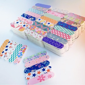 TSZS Wholesale Manicure Tools Colorful Double Sided Emery Boards Small 9Cm Mini Nail File Nail File Trimming Tool