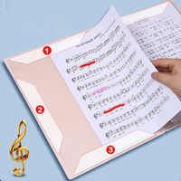 Carpeta de Partituras con Clip, Material PP A4, 40/60 Páginas, Diseño Impermeable, Específica para Estudiantes de Piano