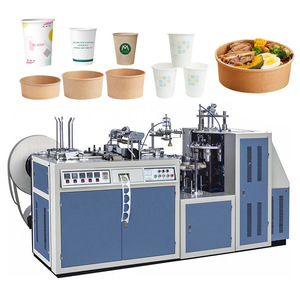Équipement de fabrication de machines à gobelets en papier de haute qualité, <span class=keywords><strong>machine</strong></span> à bols en papier kraft <span class=keywords><strong>enduit</strong></span> de PE pour l'alimentation - Product Image 1