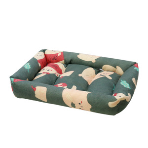 All Season Flocked Dog <b>Bed</b> Rectangle Soft Polyester Fiber Fill For Dog Pet <b>Bed</b> - Product Image 1