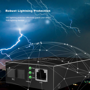 Convertisseur de média monomode Tenda TFC100A/B 100 Mbps, neuf, garantie 1 an, transmission 20 km, prise en charge VLAN, capacité de commutation 10G - Product Image 3