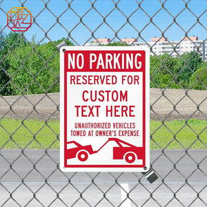 Panneau de signalisation réfléchissant personnalisé 14 pouces x 10 pouces 40 mil Panneau de stationnement en aluminium antirouille Panneau de stationnement personnalisé «No Parking» - Product Image 5