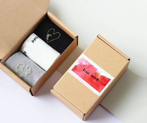 Custom Designed Cardboard Gift <b>Socks</b> Mailing <b>Box</b> Rigid Corrugated Shipping Mailer <b>Box</b> for Paper Boxes Packaging - Product Image 2