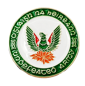 Pin de solapa personalizado al por mayor barato de fábrica Oglaigh Na hEireann Pin de las Fuerzas Armadas invictas Pin de esmalte rebelde republicano irlandés - Product Image 1