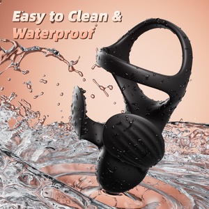 Hot Supplier New Silicone Telescopic Prostate Massager Delay Ejaculation <b>Vibrating</b> Sex Toy for Men - Product Image 5