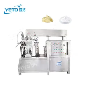 500L hydraulic lifting vacuum emulsifier mixer machine for lipstick lipgloss foundation manufacturing cosmetic mixing equipment