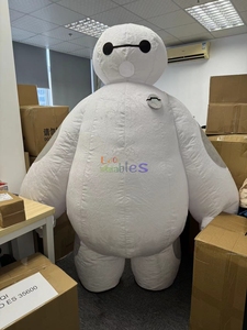 Gente Popular dibujos animados gran héroe personaje <span class=keywords><strong>Baymax</strong></span> peluche juguete inflable mascota disfraz inflable <span class=keywords><strong>Baymax</strong></span> mascota disfraz para adulto - Product Image 5