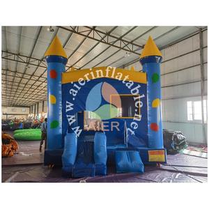 Structure gonflable bleue et jaune avec toboggan, de qualité commerciale, pour enfants, idéale pour <span class=keywords><strong>les</strong></span> festivals en plein air et <span class=keywords><strong>les</strong></span> événements de jardin - Product Image 3
