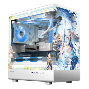 Autocollants personnalisés sur le thème Hurricane Beast Wuthering Waves pour boîtier de jeu PC, support M-ATX, carte mère <span class=keywords><strong>ITX</strong></span> 240mm - Product Image 3