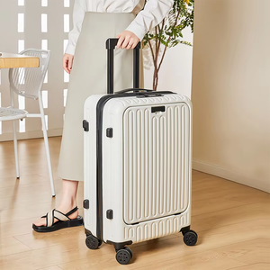 TSA Lock 20-Zoll-Handgepäckkofferset ABS PC Hartschalen-Spinner-Caster 24/26 Zoll Front Open Laptop-Tasche Mehrzweck gebrauch - Product Image 6