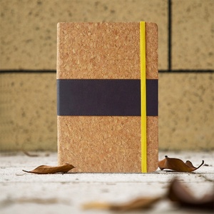 Mini A6 High Quality Cork Pu Leather Hard Cover Planner <strong>Perfect</strong> <strong>Binding</strong> Agenda Business Giveaway Gift <strong>Notebook</strong> with Pen - Product Image 2