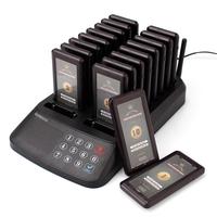 Système d'appel sans fil 99 canaux 433,92 MHz 1000 m pour clients, système de pagination et de gestion des files d'attente pour restaurants et aires de restauration RETEKESS T115