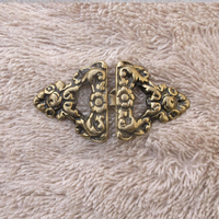 Boucle de ceinture médiévale en métal moulé à motif floral, style filigrane, en cuivre et cuir, modèle TT-6101