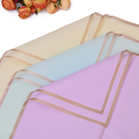 Papier d'emballage floral imprimé anglais, feuilles de papier d'emballage à fleurs, papier d'emballage coréen à fleurs