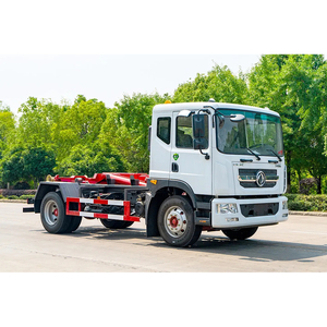 Camion à ordures Dongfeng 4x2 10cbm 10 tonnes avec chargeur arrière, compacteur, bras à crochet pour travaux de construction - Product Image 2