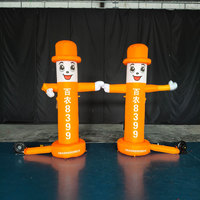 Danseur d'air gonflable publicitaire personnalisable de 3 m de haut avec éclairage LED, en nylon Rip-Stop, résistant à l'eau pour événements