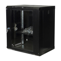 Armoire serveur murale robuste en acier 12U 19 pouces, rack réseau fiable pour salle informatique