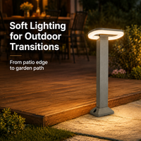 Lampe de Jardin LED Moderne 18W Personnalisée OEM/ODM, Éclairage Extérieur Étanche AC85-260V, Lampadaire de Jardin 40cm 60cm 80cm