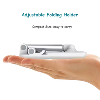 Support de téléphone de bureau paresseux pliable support de téléphone Portable télescopique impression support en plastique de diffusion en direct