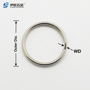 Porte-clés rond en métal EWANG, anneaux séparables pour clés de maison et de voiture - Product Image 3