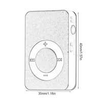 Mini lecteur MP3, nouveau lecteur de musique portable USB, design élégant, clip coloré, prend en charge la carte TF, prise jack stéréo 3,5 mm, lecteur Walkman