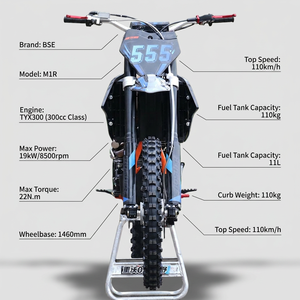 Nouvelle moto tout-terrain BSE X5 TYX300 300cc à refroidissement par air, 4 soupapes, 4 temps, enduro, course hors route, <span class=keywords><strong>motocross</strong></span> OEM - Product Image 3