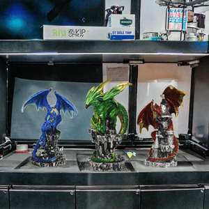 Escultura de Dragón Mítico Creativa Personalizada para Festivales, Adornos Pintados a Mano, Estatua de Resina Hecha a Mano, Castillo para Decoración del Hogar, Regalos - Product Image 3