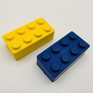 Wholesale Cheap Pu Foam square Building <b>Block</b> <b>Shape</b> Custom Stress Ball Pu Antistress Ball Promotional Stress Toy - Product Image 2