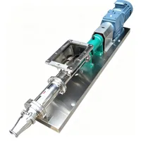 Pompe à vis efficace avec corps en fonte, stator en NBR, pompe à cavité progressive, pompe industrielle pour boues, pour le transfert de liquides visqueux