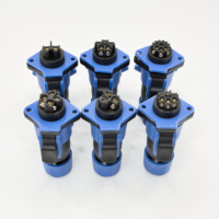Prise aéronautique FD20 IP68 étanche en laiton 5A 10A 25A 380V à fixation rapide sans soudure avec vis de verrouillage 2 broches mâle-femelle pour panneau