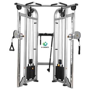 UC--U-CHOICE Équipement de fitness complet et réglable avec <span class=keywords><strong>double</strong></span> <span class=keywords><strong>poulie</strong></span>, cadre Longmen en acier, Crossover à câbles 160 kg pour <span class=keywords><strong>musculation</strong></span> - Product Image 6