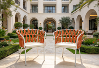 Sièges temporaires, Fauteuil de balcon, Canapé en corde tressée, Design moderne et épuré, Chaise d'extérieur, Chaise de salle à manger en corde