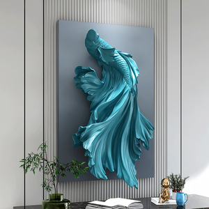 Modello in Resina a Tema Animale Douyu, Decorazione da Appendere <span class=keywords><strong>per</strong></span> Ingresso, Soggiorno, Parete Dietro il Divano, Testata del Letto - Product Image 1
