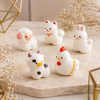 Figurines du Zodiaque Chinois en Résine : Souris, Bœuf, Tigre, Lapin, Dragon, Serpent, Cheval, Mouton, Singe, Coq, Chien, Cochon – Cadeau du Nouvel An Chinois