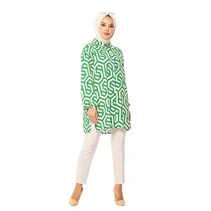 SIPO Fesyen Factory скромная одежда блузка и брюки мусульманская женская вязаная мусульманская блузка из спандекса