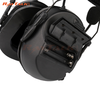 Headset Telepon Taktis Penguat Suara Perlindungan Pendengaran Peredam Kebisingan Lingkungan (ENC) Tahan Air IPX-3