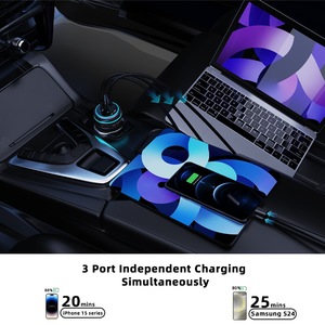 Nouveau <span class=keywords><strong>chargeur</strong></span> de <span class=keywords><strong>voiture</strong></span> transfrontalier 191W haute puissance Type-C allume-cigare QC3.0 Super Charge Rapide OLIVER Vente en gros usine - Product Image 4
