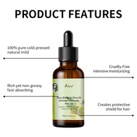 Minyak Shea Butter untuk Rambut Anti-Kusut, Minyak Zaitun, Minyak Jojoba, Vitamin E, Minyak Esensial Perawatan Rambut untuk Rambut Bercabang