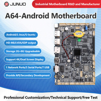 Procesador de cuatro núcleos 3G/4G módulo EMMC 5,1 A64 sistema Android compatible con TF USB actualización industrial placa base Android