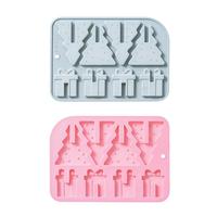 M31564 Arbre de Noël Boîte Cadeau Insert Moule à Chocolat Moule à Gâteau Moule à Cuisson Résine Moule en Silicone