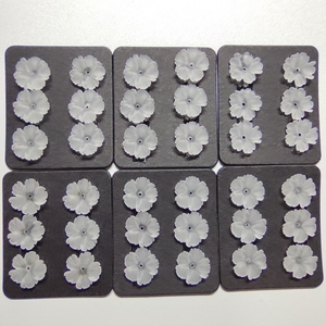 Pierres précieuses luxueuses multitaille en Quartz naturel, 20 pièces, fleurs blanches brodées, pour la sculpture de fleurs, Souvenir, artisanat à la main - Product Image 4