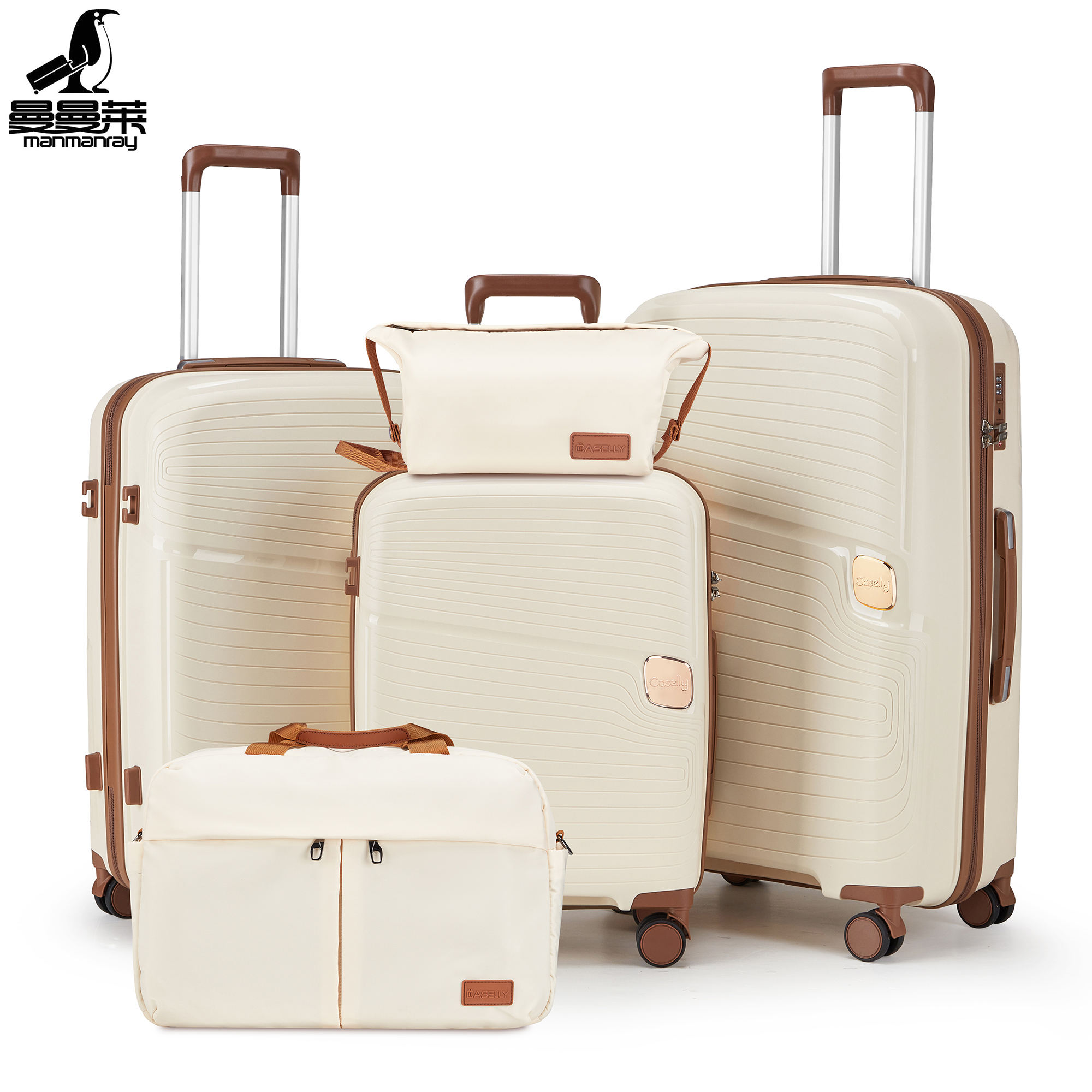 Lightweight Piece Luggage Sets Durable Expandable