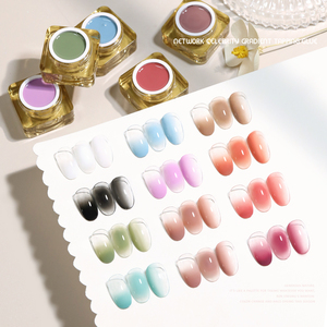 Set de Esmalte de <span class=keywords><strong>Uñas</strong></span> en Gel UV con <span class=keywords><strong>Efecto</strong></span> Degradado de Alta Saturación para Salón de <span class=keywords><strong>Uñas</strong></span>, Gel de Pintura Natural para Degradados y Aplicación por Apliques - Product Image 2
